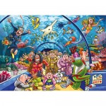 1000 pc Wasgij Puzzle Original #43 Aquarium Antics  NEW