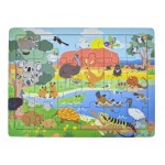 24 pc Wooden Jigsaw Puzzle - Australian Animals + Names 24 pc Wooden Jigsaw Puzzle - Australian Animals + Names