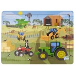 24pc Wooden Puzzle - Aussie Farm Vehicles