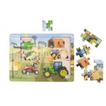 24pc Wooden Puzzle - Aussie Farm Vehicles