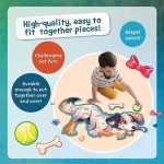 43 pc Peaceable Kingdom Shaped Floor Puzzle - Puppy