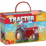 47 pc Peaceable Kingdom Shaped Floor Puzzle - Tractor