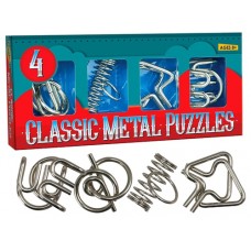 Metal Puzzles - Brain Teaser - Set of 4