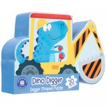 20 pc Shaped Puzzle - Dino Digger