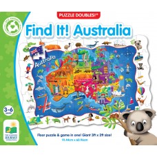 50 pc Find It! Giant Floor Puzzle - Australia Map