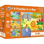 Jungle Animals Puzzles - 4 in a Box - Galt 