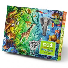 100 pc Crocodile Creek Holographic Puzzle - Jungle Paradise