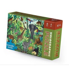 50 pc Crocodile Creek Holographic Puzzle - Jungle