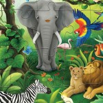 50 pc Crocodile Creek Holographic Puzzle - Jungle 50 pc Crocodile Creek Holographic Puzzle - Jungle