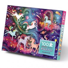 100 pc Crocodile Creek Holographic Puzzle - Unicorn Galaxy