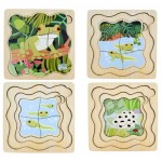 Lifecycle of a Green Tree Frog - Wooden Layer Puzzle