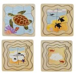 Lifecycle of a Green Sea Turtle - Wooden Layer Puzzle Lifecycle of a Green Sea Turtle - Wooden Layer Puzzle