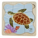 Lifecycle of a Green Sea Turtle - Wooden Layer Puzzle