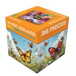 Magic Square Tile Puzzle - Butterflies 36pc Magic Square Tile Puzzle - Butterflies 36pc