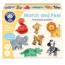 Match & Feel 2pc Puzzles - Orchard Toys  