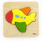 Chunky Wooden Puzzle 4 pc - Plane - Viga Toys