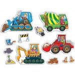 8pc Orchard Toys Puzzles - Big Wheels x 4 