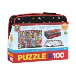 100 pc Lunch Box + Puzzle - Robots