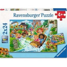 24 pc Ravensburger Puzzle - Amusement Park 2x24pc NEW
