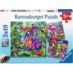 49 pc Ravensburger Puzzle - Baby Garden Dragons  3x49 pc