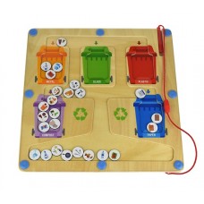Recycling Magnetic Maze Sorting Game