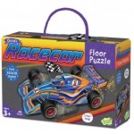 48 pc Peaceable Kingdom Shaped Floor Puzzle - Racecar