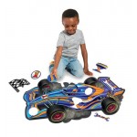 48 pc Peaceable Kingdom Shaped Floor Puzzle - Racecar