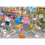 1000 pc Wasgij Puzzle Original #46 Middle Aisle Madness!