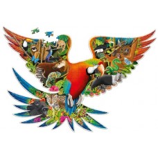 200 pc Wildlife World Shaped Puzzle – Rainforest 