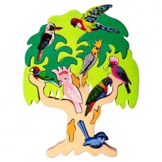 Australian Bird Tree Wooden Puzzle