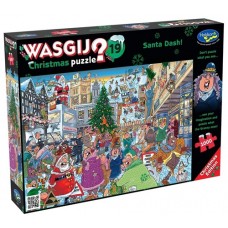1000 pc Wasgij Puzzle Christmas #19 Santa's Dash - Christmas 2024