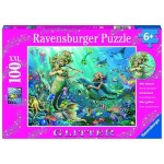 100 pc Ravensburger Puzzle - Glitter Underwater Beauties XXL Pieces