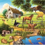 49 pc Ravensburger Puzzle - Forest Zoo & Pets 3x49pc