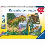 49 pc Ravensburger Puzzle - Primeval Ruler 3x49 pc