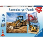 49 pc Ravensburger Puzzle - Diggers at Work 3x49 pc
