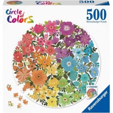 500 pc Ravensburger Circle of Colors Puzzle - Flowers