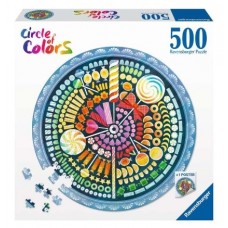500 pc Ravensburger Circle of Colors Puzzle - Candy 500 pc Ravensburger Circle of Colors Puzzle - Candy