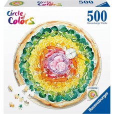 500 pc Ravensburger Circle of Colors Puzzle - Pizza
