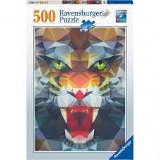 500 pc Ravensburger Puzzle - Polygon Lion 