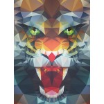 500 pc Ravensburger Puzzle - Polygon Lion 