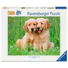 500 pc Ravensburger Puzzle - The Golden Retriever Brothers 500 pc Ravensburger Puzzle - The Golden Retriever Brothers