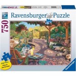 750 pc Ravensburger Puzzle - Cosy Backyard Bliss - LARGE FORMAT 