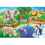 12 pc Ravensburger Puzzle - Animals in the Zoo 2x12 pc   LAST ONE!! --