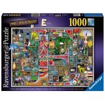 1000 pc Ravensburger Puzzle - Awesome Alphabet E - Colin Thompson