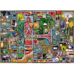 1000 pc Ravensburger Puzzle - Awesome Alphabet E - Colin Thompson