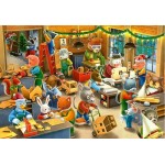 12 pc Ravensburger Puzzle - Christmas Toy Factory 2x12pc