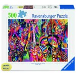 500 pc Ravensburger Puzzle LARGE FORMAT - Jeweled Jungle 