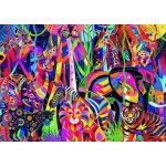 500 pc Ravensburger Puzzle LARGE FORMAT - Jeweled Jungle 