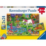 24 pc Ravensburger Puzzle - Magical Forest 2x24pc
