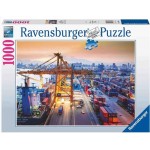 1000 pc Ravensburger Puzzle - Port of Hamburg